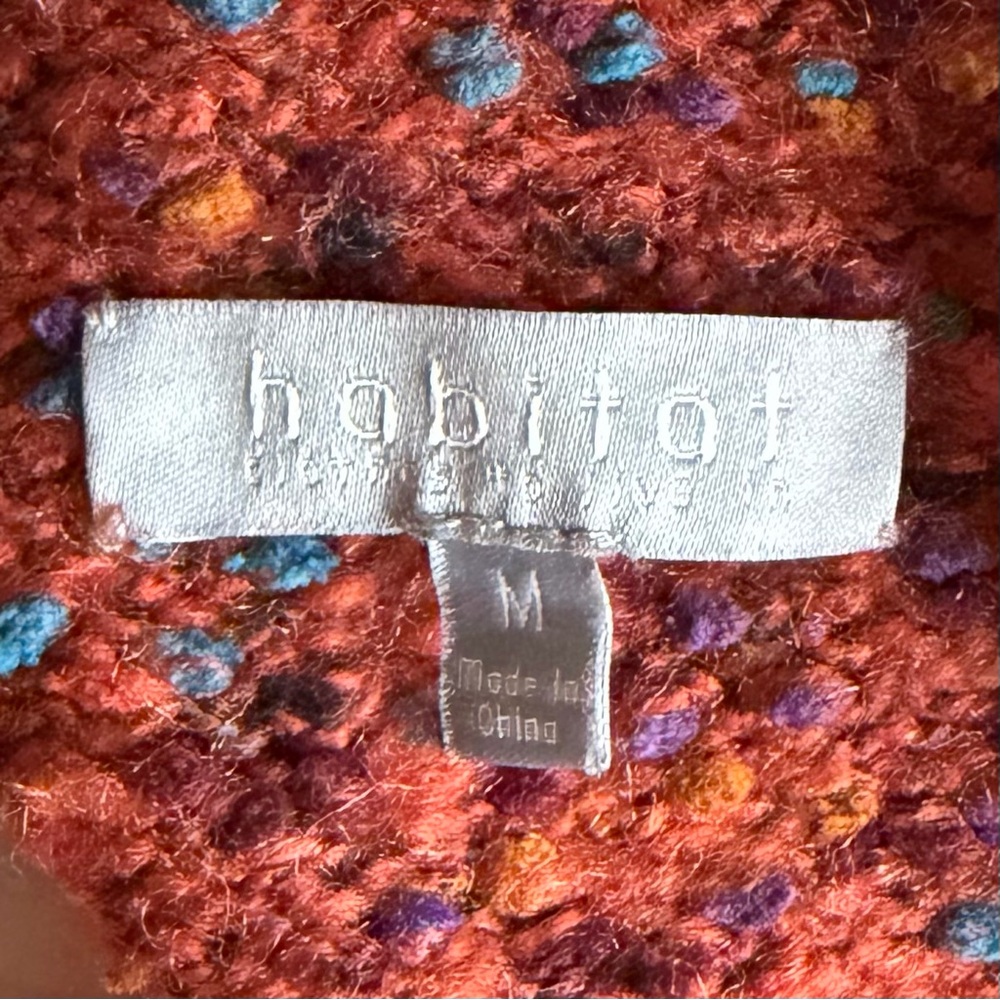 •Habitat• Confetti Knit Funnel Neck Speckled Sweater - Size Medium - Picture 2 of 8